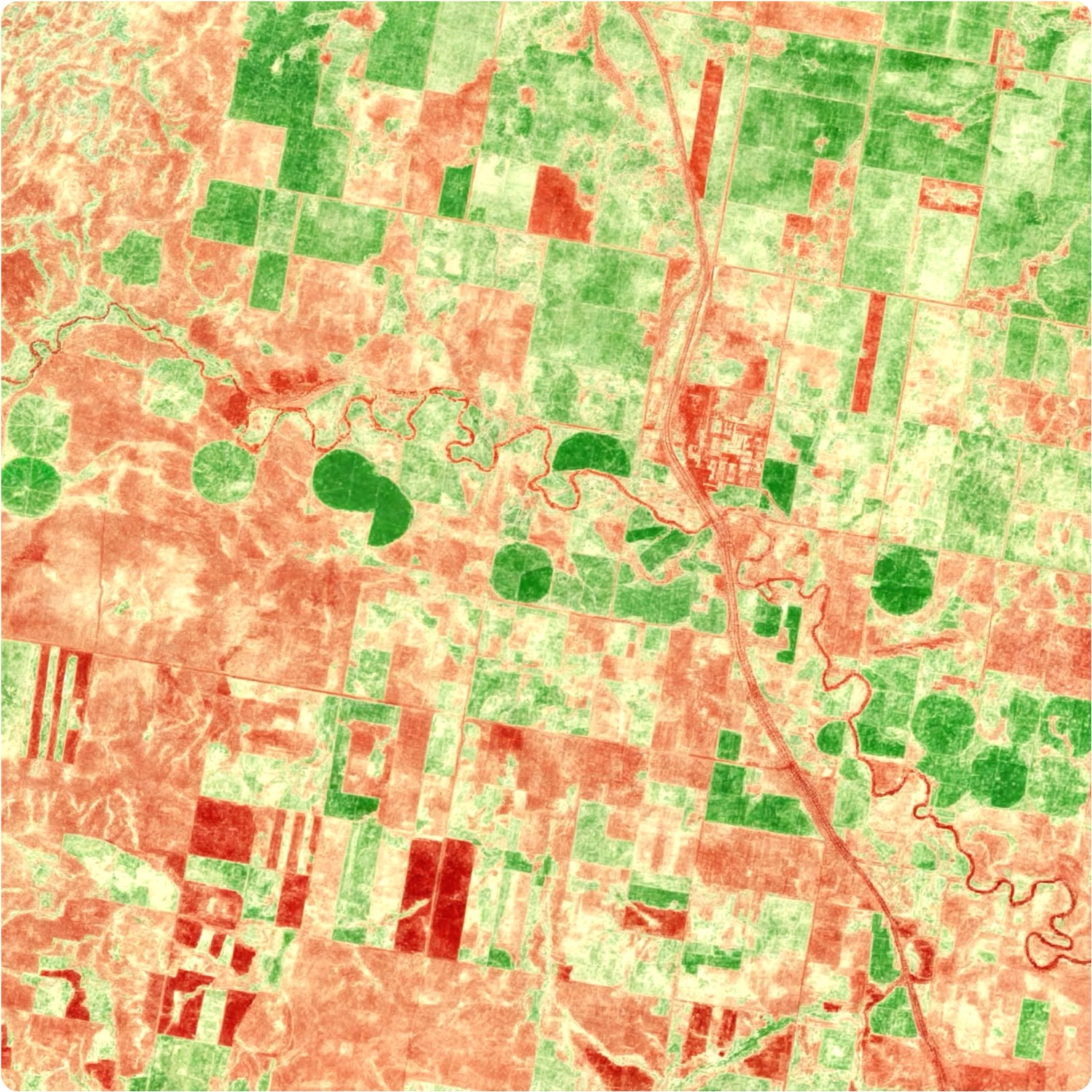Análise multiespectral de plantação